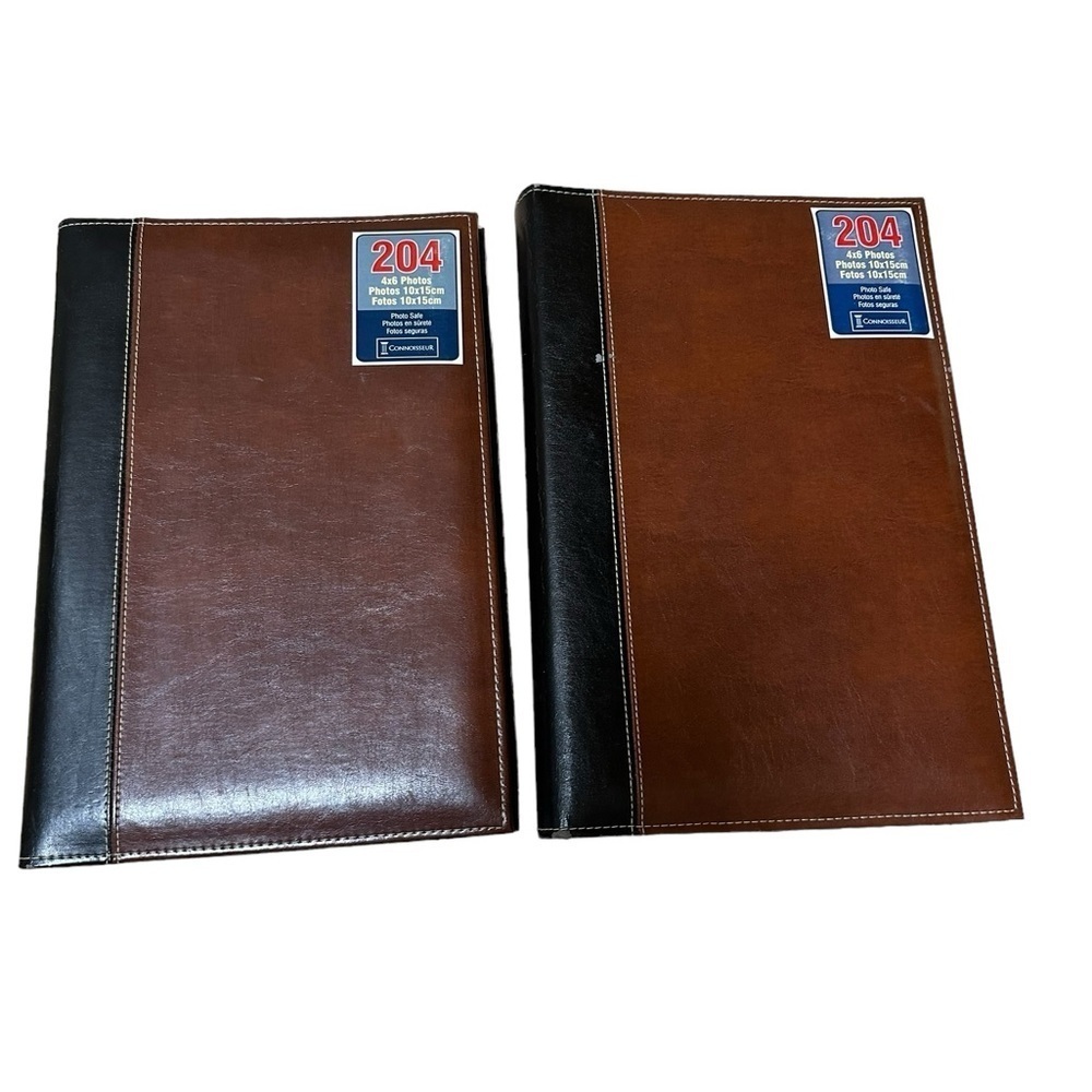 2 Connoisseur Photo Albums Leather